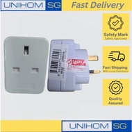UnihomSG [ReadyStock] 3 Way Electrical Plug Multi Adapter Safety Marked