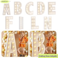 PROM Giant Letter Led Light, 91.5CM Size DIY Name Light Frame Box, Balloon Frame Mosaic Design Led L