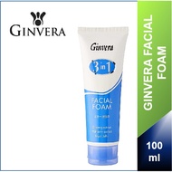 Ginvera 3 in 1 Ginseng Wolfberry Royal Jelly Facial Foam Natural Face Wash Cleanser 100gm