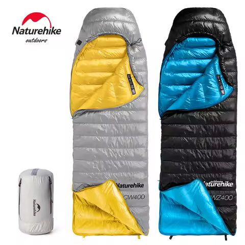 Naturehike CW400 Sleeping Bag Winter Warm 650FP Duck Down Insulation Thickened Hiking Lightweight Ho