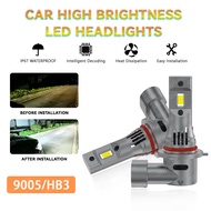 2pcs 9005 HB3 LED Canbus car light bulb LED headlight 9005 HB3 fan cooling fog light headlight