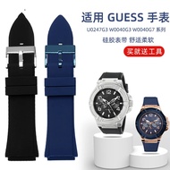 22mm Soft Waterproof Silicone Watch Strap for Giles Guess Watch U0247g3 W0040g3 W0040g7 Blue Silicon