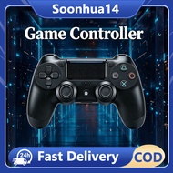 Bluetooth Wireless Game Controlle Gamepad USB Wired Game Joystick with Light Bar for PS4