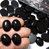Black onyx agate 18x13 mm