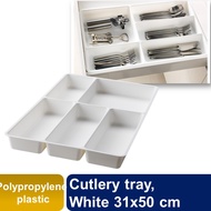 ikea Cutlery tray, white /Drawer Cutlery Utensils Tray Store Organizer Drawer Kitchen Tools Drawer Divider Kitchen Storage Cabinet Plastic Drawers