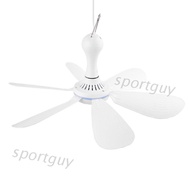 SPT 6 Leaves USB Hanging Tent Fans USB Small Ceiling Fan