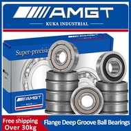 AMGT Flanged Deep Groove Ball Bearings FR4 FR6 FR8  2Z