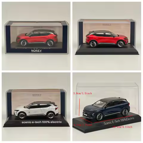 1/43 Norev for Scenic E-Tech 100% Electric 2024 Diecast Model Cars Limited Collection Auto Toys Gift