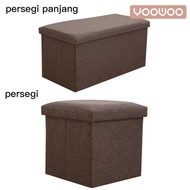 YooWoo Storage Box Bangku Kursi Penyimpanan Barang Bangku Serbaguna Organizer Box Kotak penyimpanan