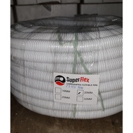 Pvc Flexible Pipe/Hose Electrical 20mm White/Black