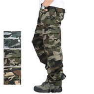 Camo Pants Men Loose Cotton Trousers Casual Hip Hop Cargo Camouflage Pants Men Cargo Pants