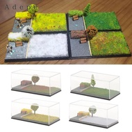 Adepe 1/64 Model Car Display Case Diecast Wheels Display Case Parking Diorama Base for Mini Car