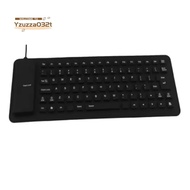 Silicone Mute Soft Keyboard 85-Key Computer Keyboard USB Wired Keyboard