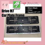 Drive M7 Car Number Plate Frame ( Sliver / Black ) Drive M7 kereta noplat frame cover