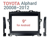 กรอบจอแอนดรอยด์ หน้ากากวิทยุ หน้ากากวิทยุรถยนต์ TOYOTA ALPHARD wilfire ปี 2008-2012 สำหรับเปลี่ยนจอ Android 9"