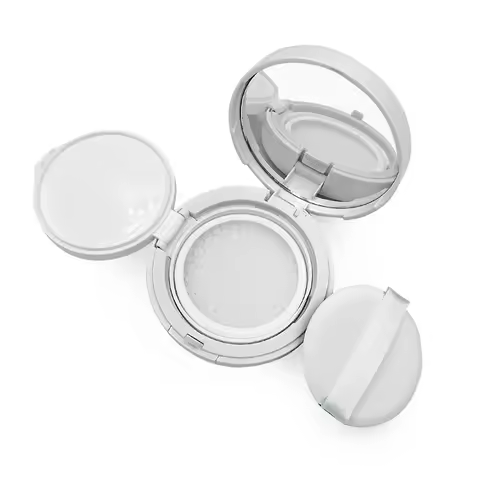 Container with Powder Sponge Mirror for BB Cream Foundation 15g/0.5oz Empty Air Cushion Puff Box Por