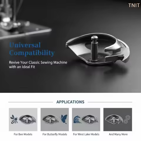 [J] Sewing Machine Shuttle Hook Metal Bobbin Case Replacement Parts For Old Foot Pedal Manual Sewing