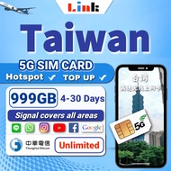 SIM card Taiwan 4~30days High Speed Data Unlimited Taiwan Chunghwa Travel Sim Card 台湾上网卡【999GB+】