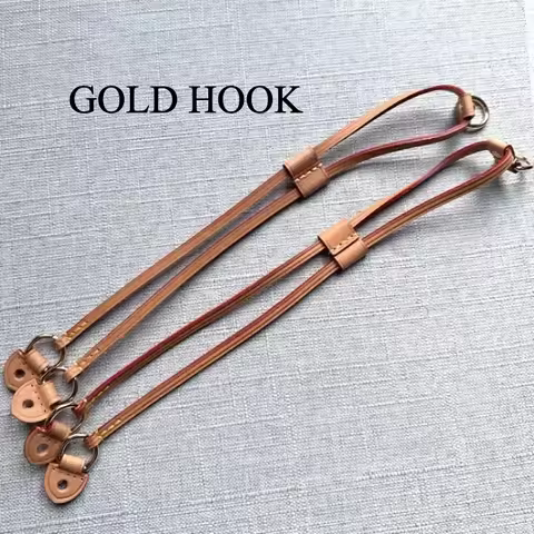 One Pair Vachetta Leather Cinch Side Straps for LV DIY Neverfull Pm Mm Gm Repairs Premium Leather Ha