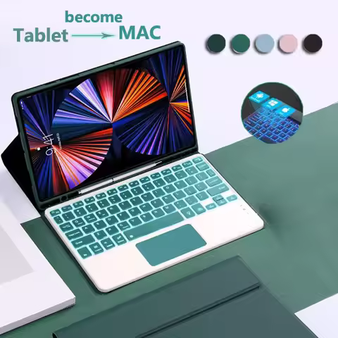 Backlight Tablet Case for Samsung Galaxy Tab S9 11 Inch S9 FE A8 10.5 A7 S6 Lite 10.4 S8 S7 11 Track