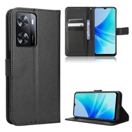 OPPO A77s Casing Flip Phone Holder Stand Case OPPO A77s Case Wallet PU Leather Back Cover