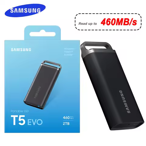 Samsung Portable SSD T5 EVO 4TB 2TB USB 3.2 Gen 2 Reader Portable 8T PSSD External Disk Hard Drive F