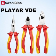 Playar VDE Plier VDE (Combination, Long Nose, H.D. Cutting, Wire Stripper, Cable Cutter)