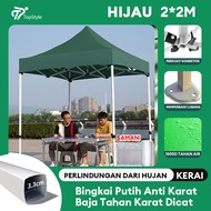 Tenda Lipat 3x3 Tenda Bazar 1300D Outdoor Tenda Gazebo Tenda Jualan Pameran Dagang Biru dan Merah 2x