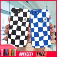 เคส OPPO A15 A54 A5S A3S A16 A95 A7 A 5A9 A31 A53 2020 Klein Blue Checkerboard สี่เหลี่ยมสีดำและสีขาว Soft Case OPPO A12 A16K A54 SReno45F4 FA74 A15 SA52 A11 KA92A35 A11 A93 A32 A72 A94 A53S F17PRO A16S A12S New Angel Eyes Cases