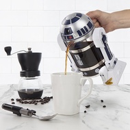 【Best value】 960ml Hand Coffee Maker Creative Robot Coffee Pot Machine French Presses 24cm Height St