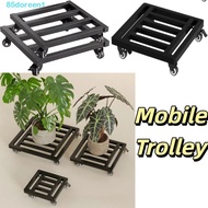 DOREENJ Movable Plant Pot Base, Strong Load-Bearing Flexible Wheels Mobile Roller Tray, Durability A