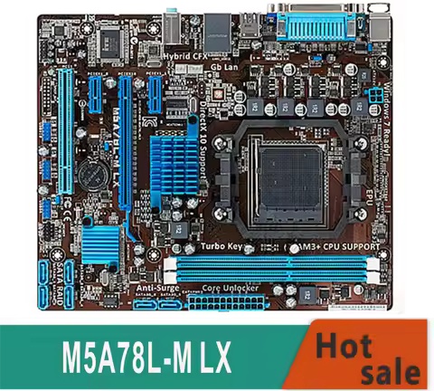 M5A78L-M LX M5A78L-M LX Socket AM3/AM3+Systemboard M5A78L DDR3 760G/780L 16GB Used