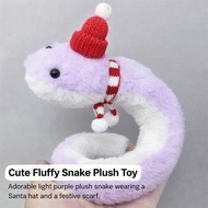 Cute Little Purple Snake Doll Plush Toy Doll Boys Girls Imitation Green Snake Hand Puppet Ornaments 