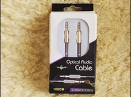 L.S Optical Audio Cable 100CM 3.5MM STEREO 光纖數位音訊傳輸線