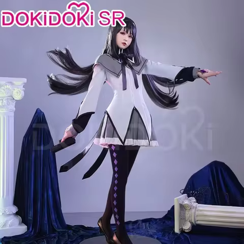 IN STOCK Akemi Homura Cosplay Anime DokiDoki-SR Women Cute Uniform Akemi Costume Halloween Cosplay