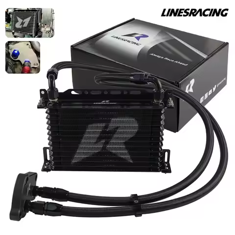 Oil Cooler Kit LR AN10 13Row Fit for BMW Mini Cooper S Supercharger R50 R52 R53 1.6L 220-2006 Black