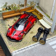 CM 1/64 Pagani Imola Metallic Red Alloy Diecast Car Model Toy Birthday Gift