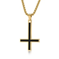 ST PETRUS CROSS NECKLACE (REVERSIBLE TRIANGLE) / ANTI-RUST CROSS NECKLACE / GOLD CROSS NECKLACE / WO