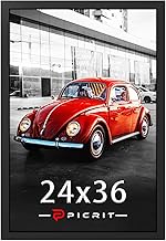 Picrit 24x36 Poster Frame, Picture Frame for Wall Mounting Display, Black