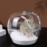Hamster Bathroom Transparent Hamster Mouse Gerbille Pet Toilet Cage Box Bath Sand Room Toy House All Pet Supply Accessories