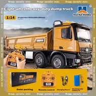 Huina 1536 1/14 Pengangkutan Semi Aloi Trak Sampah Beroda Lapan Dengan Kenderaan Kejuruteraan Kawala