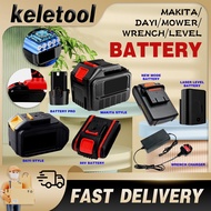 588vf battery Makita Battery Wrench Blower Battery Lawn Mower Ratchet Cordless Drill Angle Grinder B