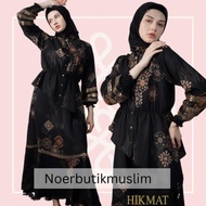 Hikmat Fashion Original A3620 Abaya Hikmat  noerbutikmuslim Gamis