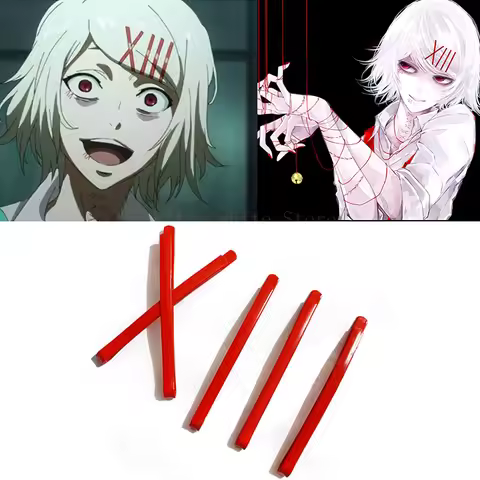 5pcs/lots Tokyo Ghoul Juzo Suzuya Kagerou Project Tateyama Ayano Red Hairpin Daily Accessories Headw