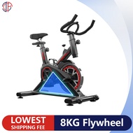 JF Stationary Bike for Exercise LED Spinning Bike,20KG Flywheel Adjustable Fitness Bike Stationary B