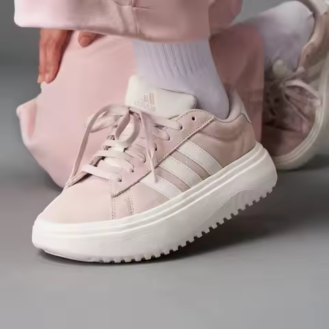 Adidas genuine GRAND COURT Women's Tennis Thick Sole Sports Shoes JR0701