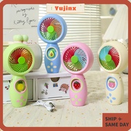 YUJINX Mini Fan, USB Rechargeable Portable Handheld Fan,  Cooling Hand Holding Fan Home