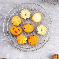Air Fryer Accessories BBQ Rack Three-Layer Stackable Mesh Oven Accessories Stainless Steel Dehydrato