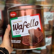 wafer wafello chocolate kaleng
