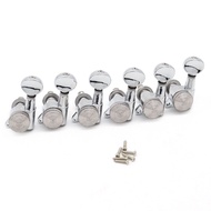 WK-6pcs Left/Right Guitar Tuning Pegs Lock String Tuners Electric Guitar Machine Heads Tuners For El